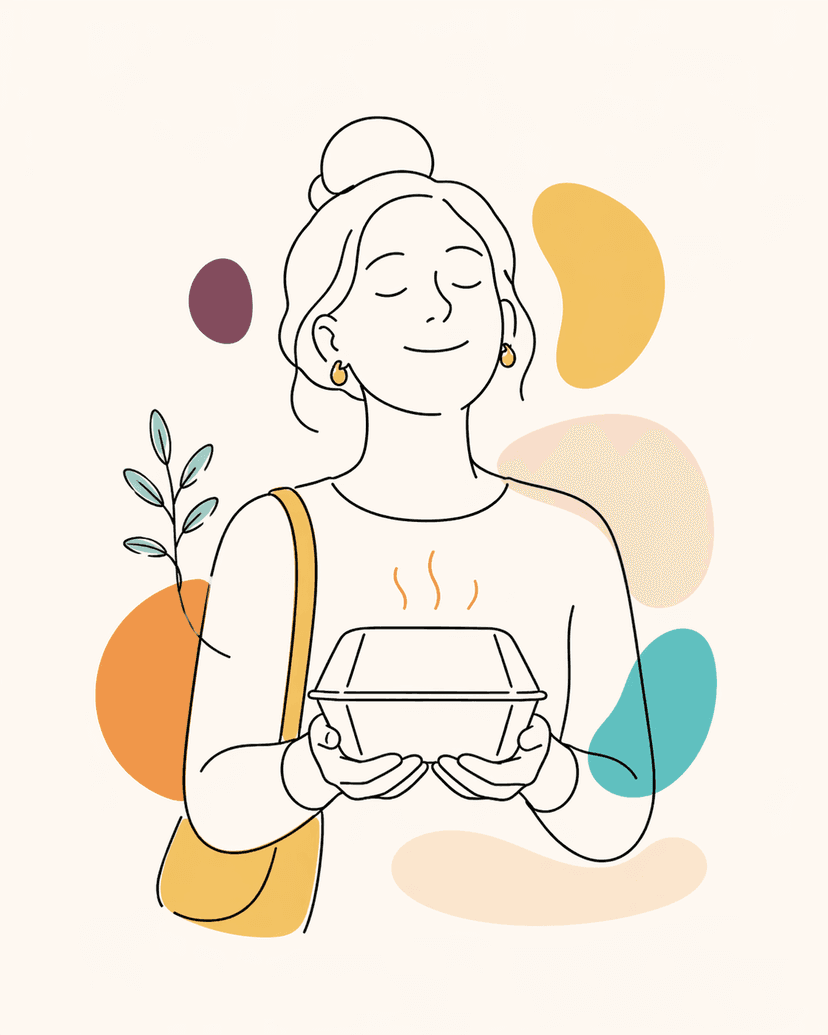 Customer browsing local food vendors on YumYard
