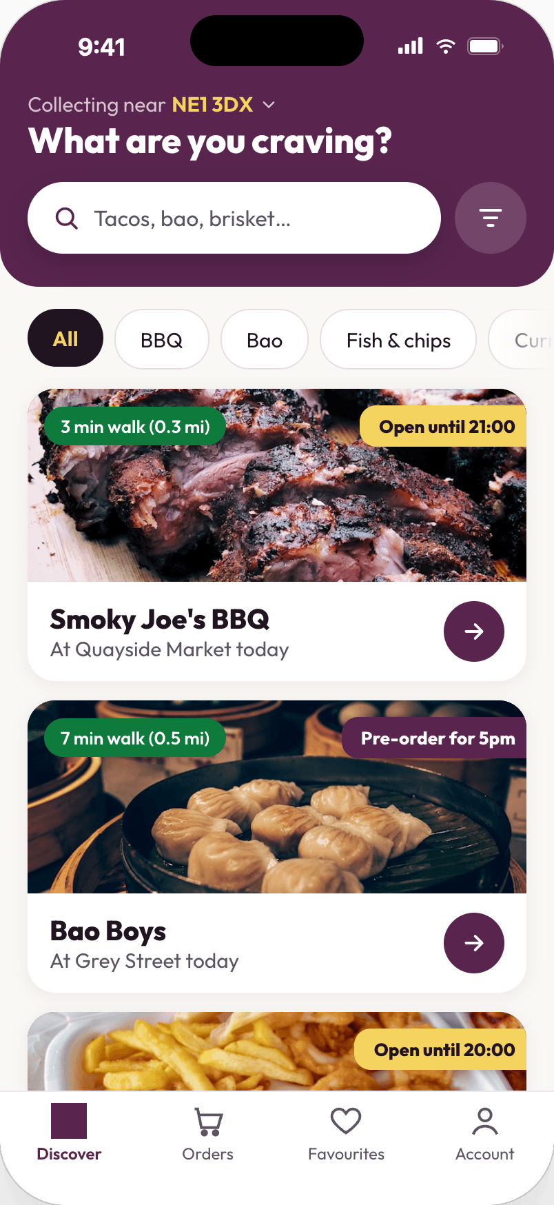 YumYard — find vendors near you